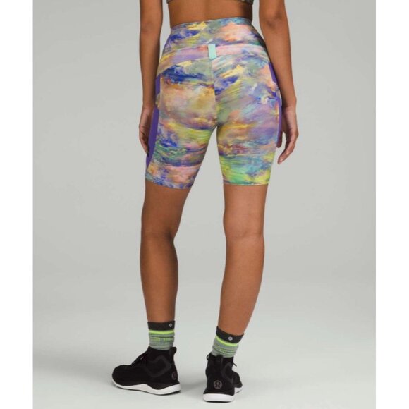 Lululemon Cargo Super High Rise Hiking Shorts Womens 6 Nature Multi Read - Picture 11 of 11